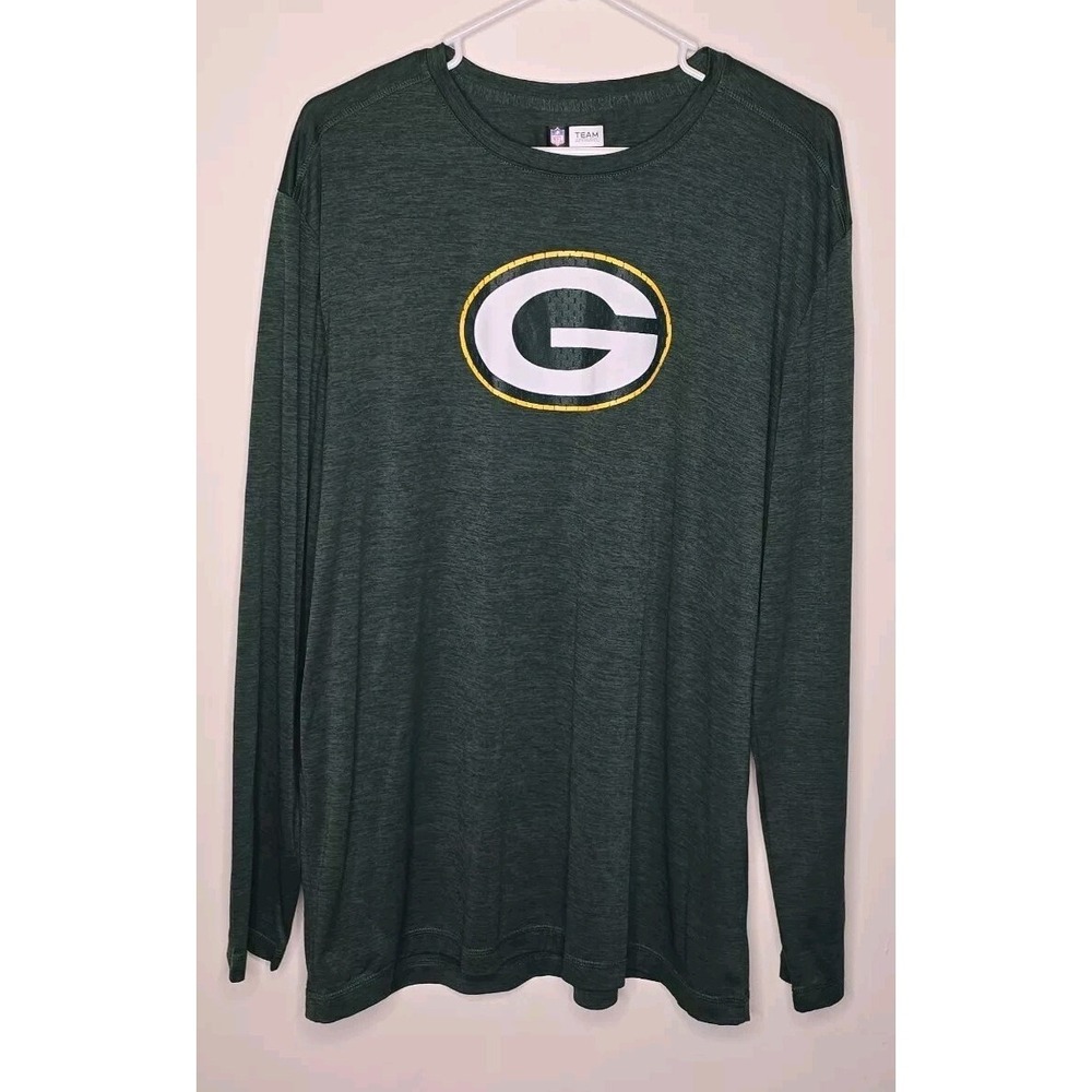 Green Bay Packers Team Apparel TX3 Cool Shirt Green Mens Long Sleeve Size XL